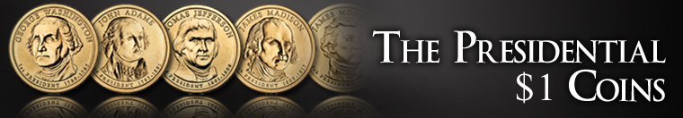 Banner: Presidential $1 Coins