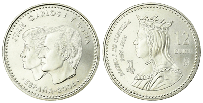 Moneda de 12€ del 2004 isabel I de Castilla.jpg